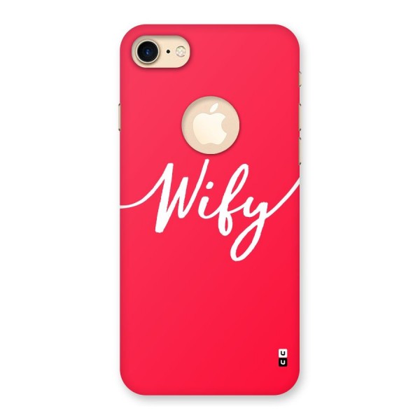 Wify Back Case for iPhone 8 Logo Cut