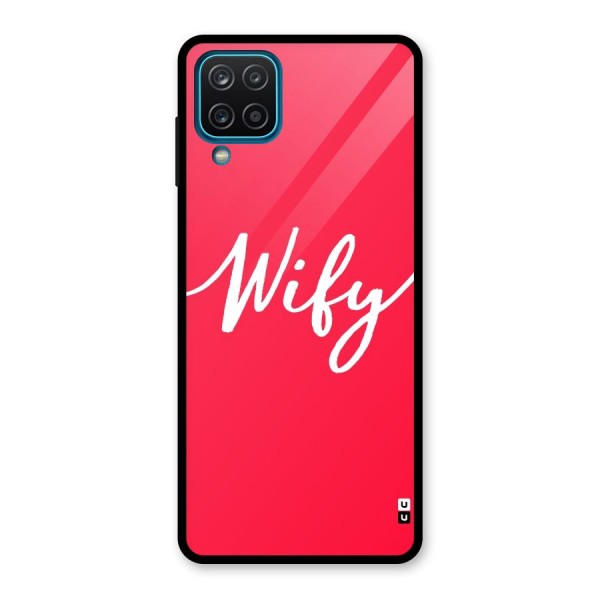 Wify Glass Back Case for Galaxy A12