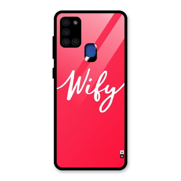 Wify Glass Back Case for Galaxy A21s