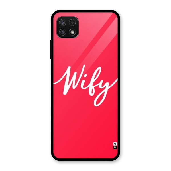 Wify Glass Back Case for Galaxy A22 5G