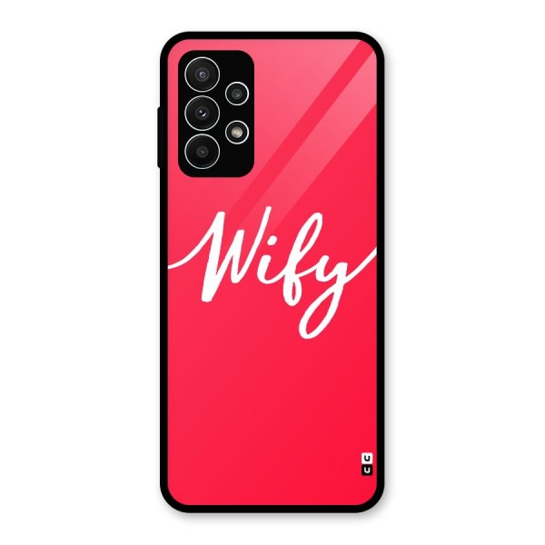 Wify Glass Back Case for Galaxy A23