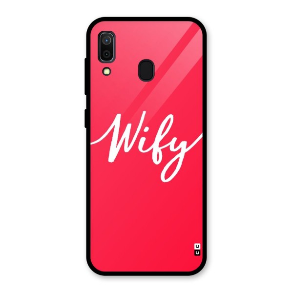 Wify Glass Back Case for Galaxy A30