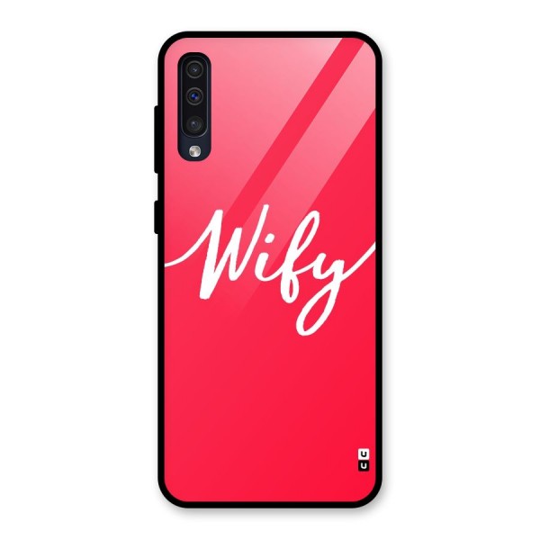 Wify Glass Back Case for Galaxy A50s