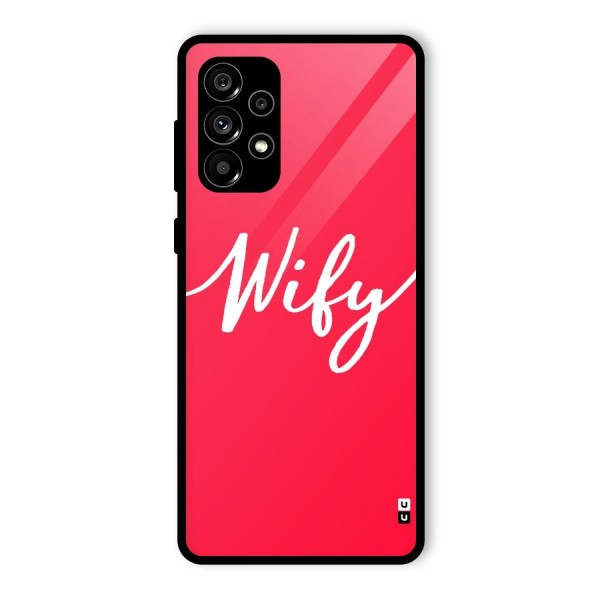 Wify Glass Back Case for Galaxy A73 5G