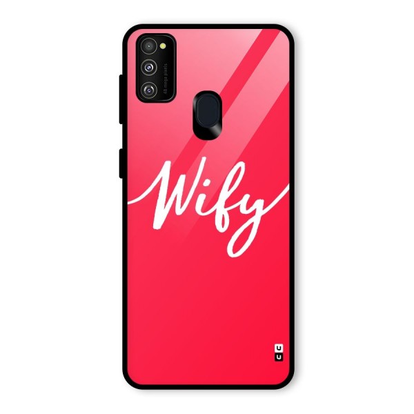 Wify Glass Back Case for Galaxy M21