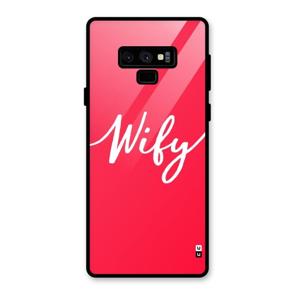 Wify Glass Back Case for Galaxy Note 9