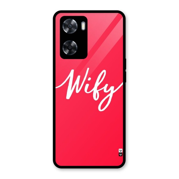 Wify Glass Back Case for Oppo A57 2022