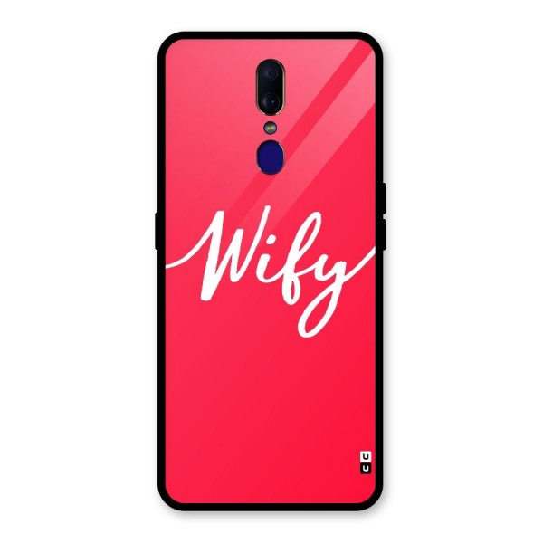 Wify Glass Back Case for Oppo F11