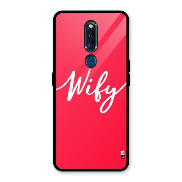 Wify Glass Back Case for Oppo F11 Pro