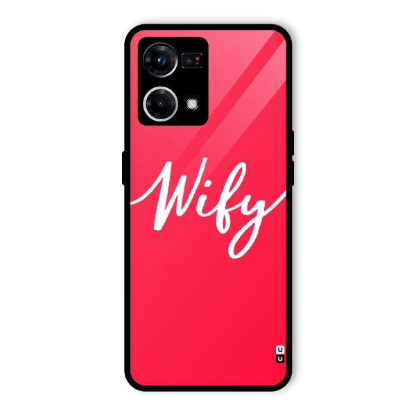 Wify Glass Back Case for Oppo F21 Pro 4G