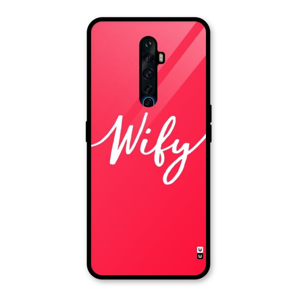 Wify Glass Back Case for Oppo Reno2 Z