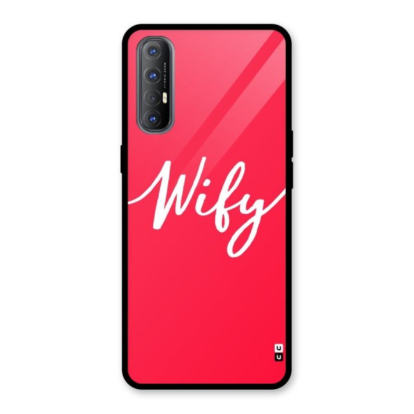 Wify Glass Back Case for Oppo Reno3 Pro