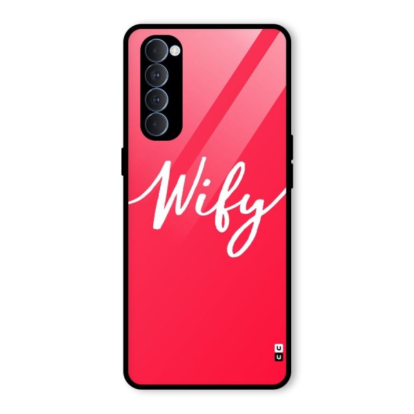 Wify Glass Back Case for Oppo Reno4 Pro