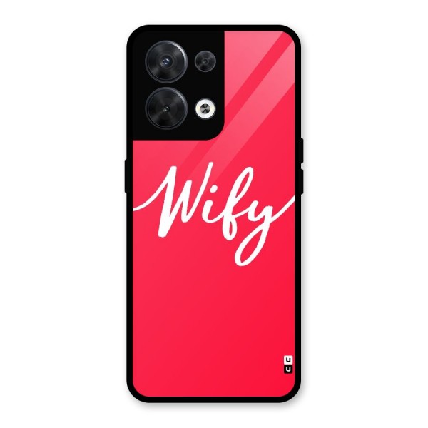 Wify Glass Back Case for Oppo Reno8 5G