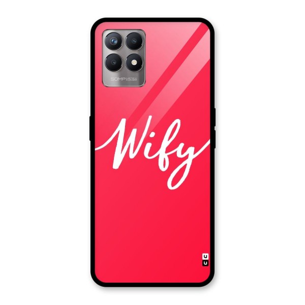 Wify Glass Back Case for Realme 8i