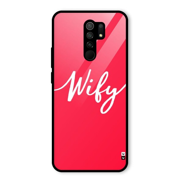 Wify Glass Back Case for Redmi 9 Prime