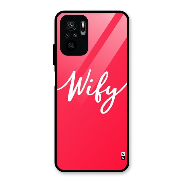 Wify Glass Back Case for Redmi Note 10