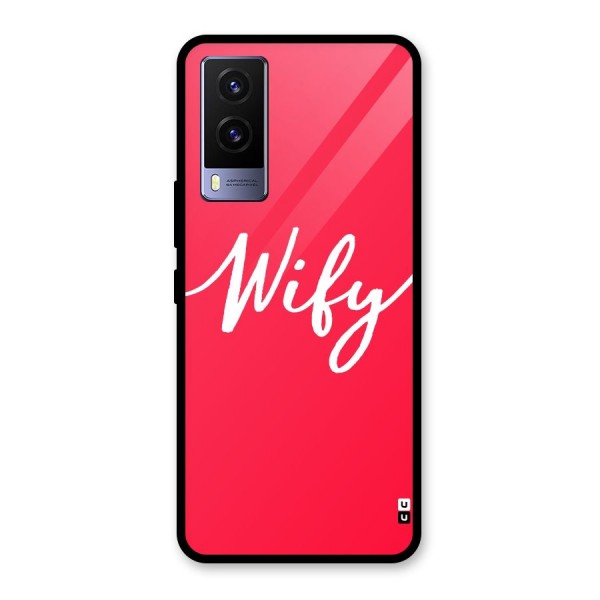 Wify Glass Back Case for Vivo V21e 5G