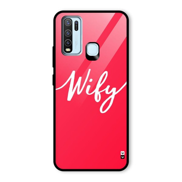 Wify Glass Back Case for Vivo Y30