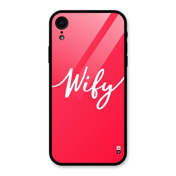 Wify Glass Back Case for XR