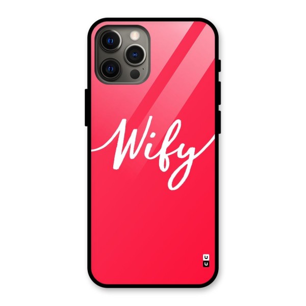 Wify Glass Back Case for iPhone 12 Pro Max