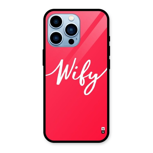 Wify Glass Back Case for iPhone 13 Pro