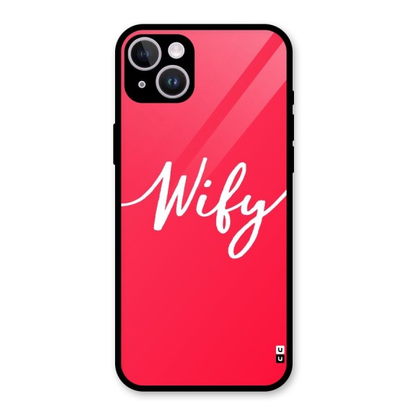 Wify Glass Back Case for iPhone 14 Plus