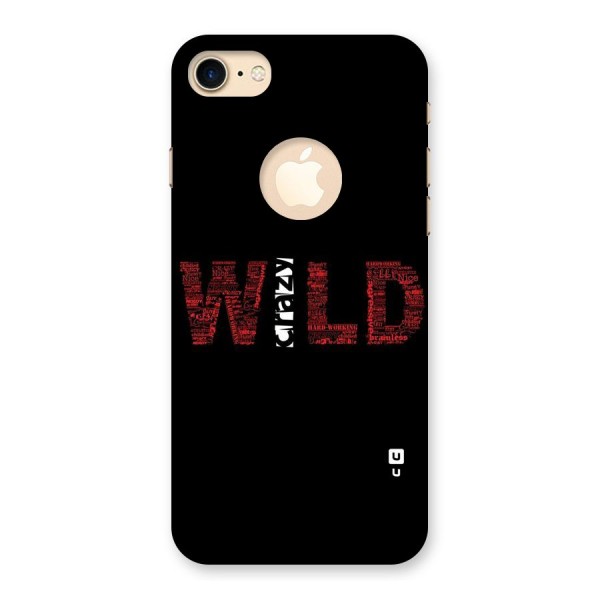 Wild Crazy Back Case for iPhone 8 Logo Cut