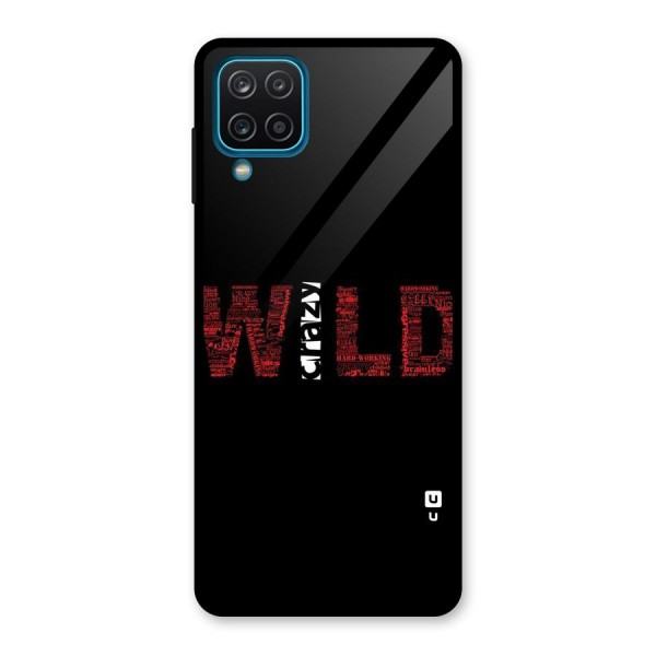 Wild Crazy Glass Back Case for Galaxy A12