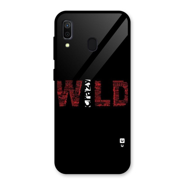 Wild Crazy Glass Back Case for Galaxy A30