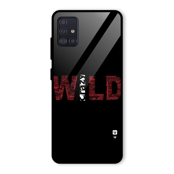 Wild Crazy Glass Back Case for Galaxy A51