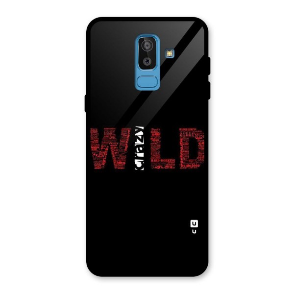 Wild Crazy Glass Back Case for Galaxy J8