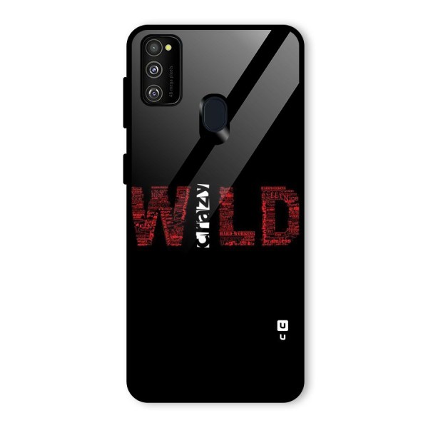 Wild Crazy Glass Back Case for Galaxy M21