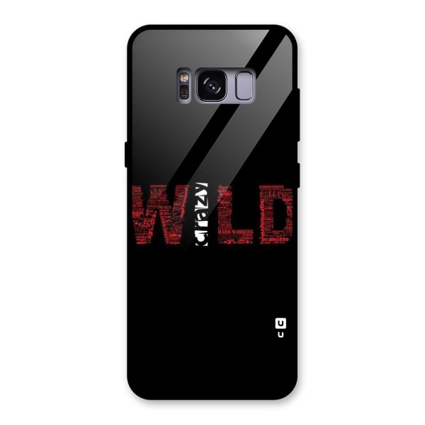 Wild Crazy Glass Back Case for Galaxy S8