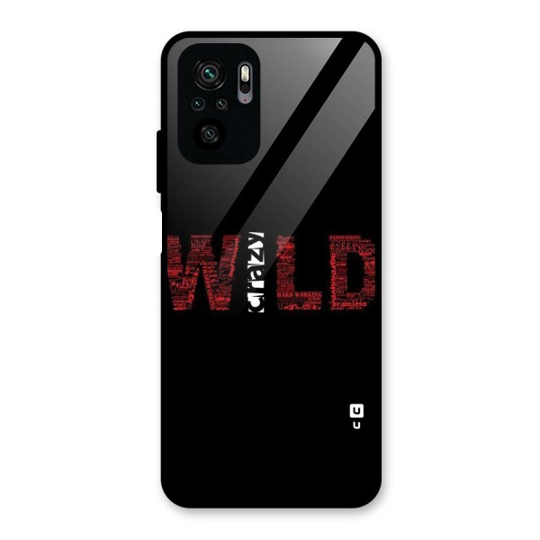 Wild Crazy Glass Back Case for Redmi Note 10