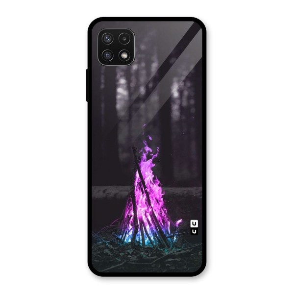 Wild Fire Glass Back Case for Galaxy A22 5G