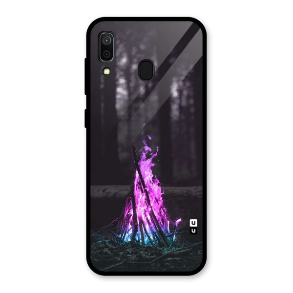 Wild Fire Glass Back Case for Galaxy A30