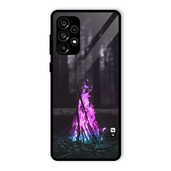 Wild Fire Glass Back Case for Galaxy A73 5G