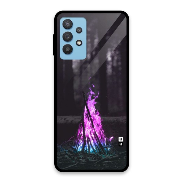 Wild Fire Glass Back Case for Galaxy M32 5G