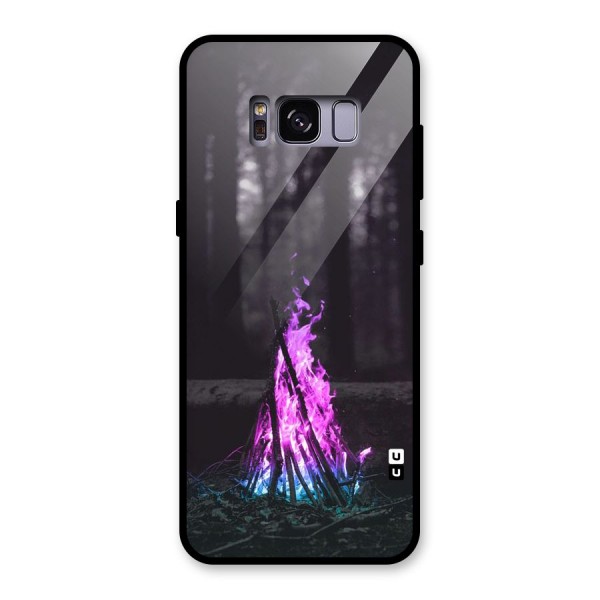 Wild Fire Glass Back Case for Galaxy S8