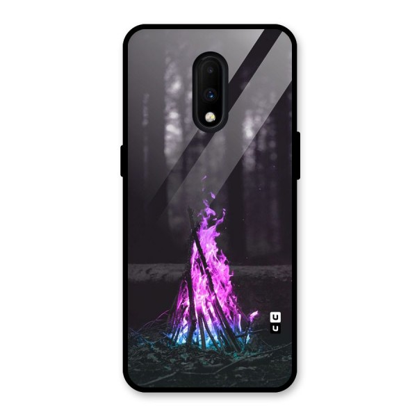 Wild Fire Glass Back Case for OnePlus 7