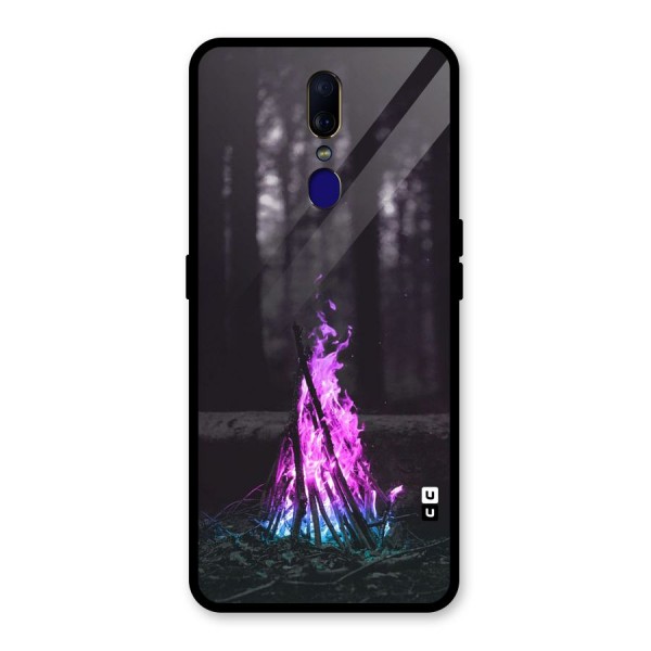 Wild Fire Glass Back Case for Oppo F11