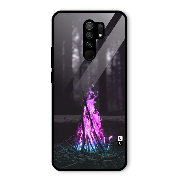 Wild Fire Glass Back Case for Redmi 9 Prime