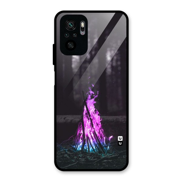 Wild Fire Glass Back Case for Redmi Note 10