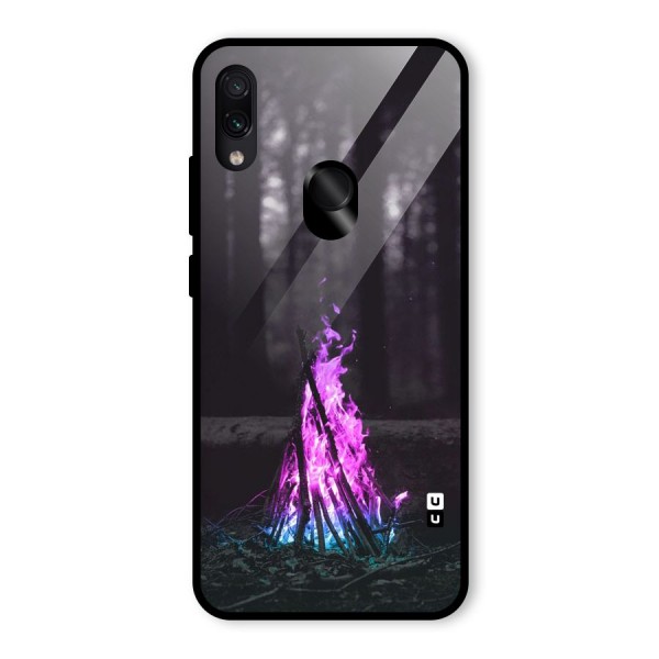 Wild Fire Glass Back Case for Redmi Note 7