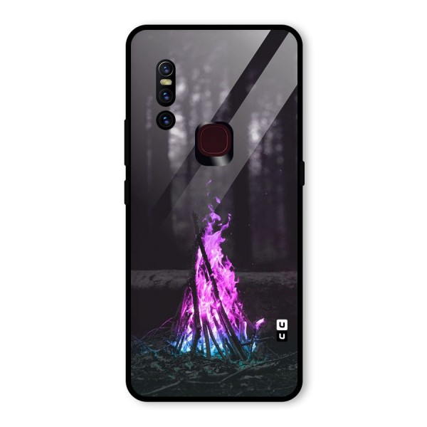 Wild Fire Glass Back Case for Vivo V15