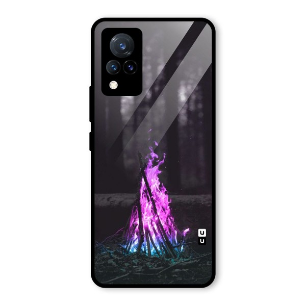 Wild Fire Glass Back Case for Vivo V21 5G