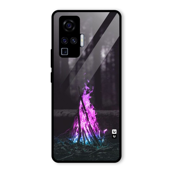 Wild Fire Glass Back Case for Vivo X50 Pro