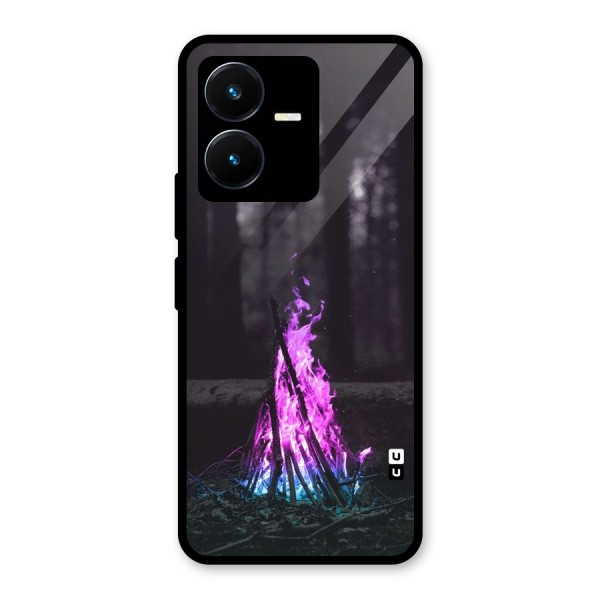 Wild Fire Glass Back Case for Vivo Y22