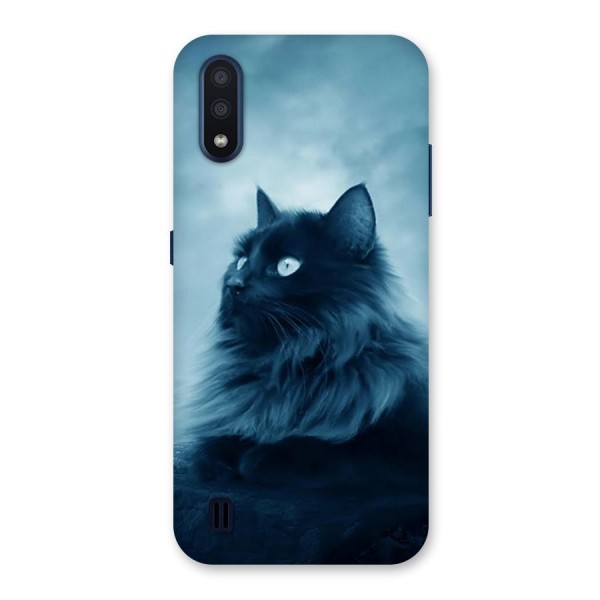 Wild Forest Cat Back Case for Galaxy M01